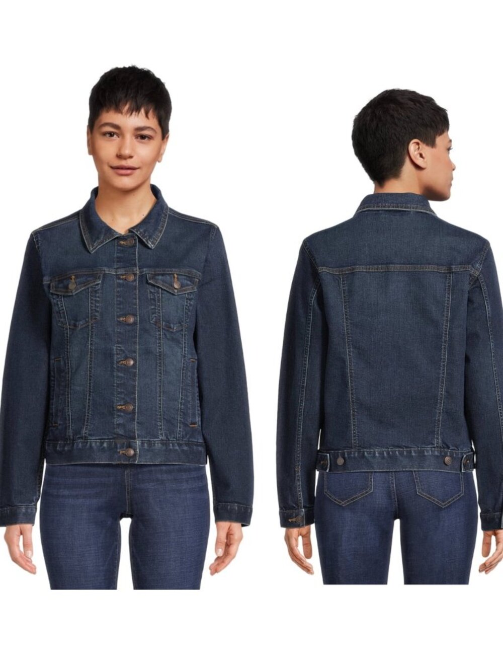 Time and Tru Denin Jacket L